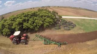 Versatile 350 pulling a 10 bottom plow in Alva Oklahoma