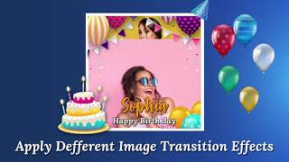 Birthday Video Maker with Song and Name | Lyrical Birthday Video Editor | Magic Birthday Video Maker screenshot 5