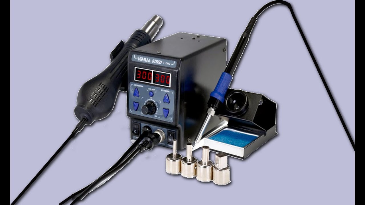 La mejor estacion de soldadura que encontraras YIHUA 8786D I - YouTube