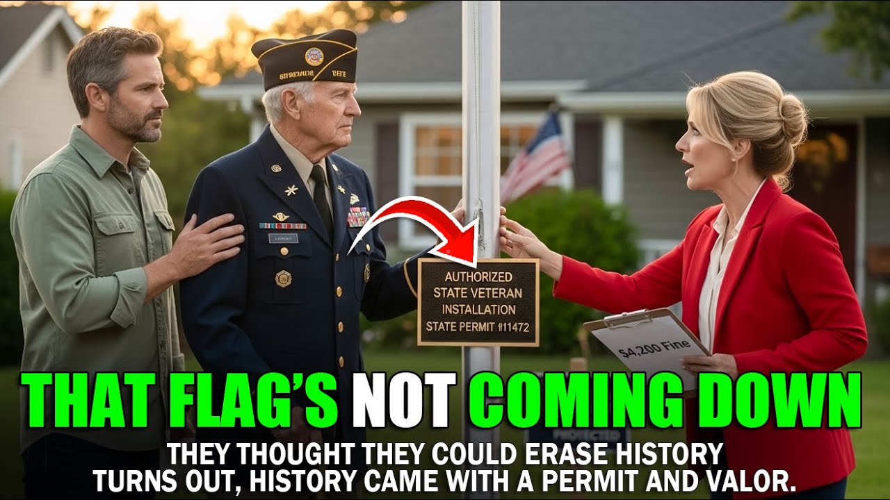 HOA Karen Issued a $4,200 Fine Over My Grandpa’s Flagpole—Then Found Out He Was a Decorated Veteran
