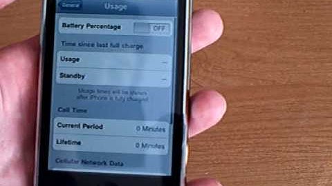 Enable Battery Percentage on iPhone 3GS