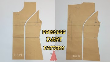 Easiest way to draft a PRINCESS DART PATTERN | STITCHADRESS |