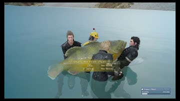 FINAL FANTASY XV  -  Fishing Simulator Cutscene With Friends 2