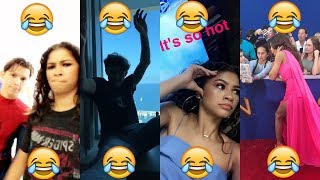 Zendaya | SpidermanHomecoming BehindTheScenes | ft. Tom Holland |  Best Funny Snapchat Videos 2017