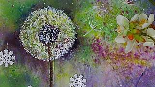 Step  by Step 3 Color Dandelion Watercolor Tutorial 
