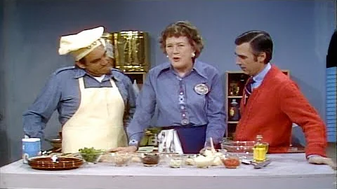 Julia Child Cooks Spaghetti with Fred Rogers (Mr. ...