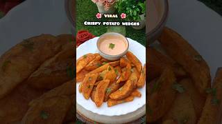 Crispy potato wedges recipe #shorts #viral #trending #crispy #potato #wedges #recipe