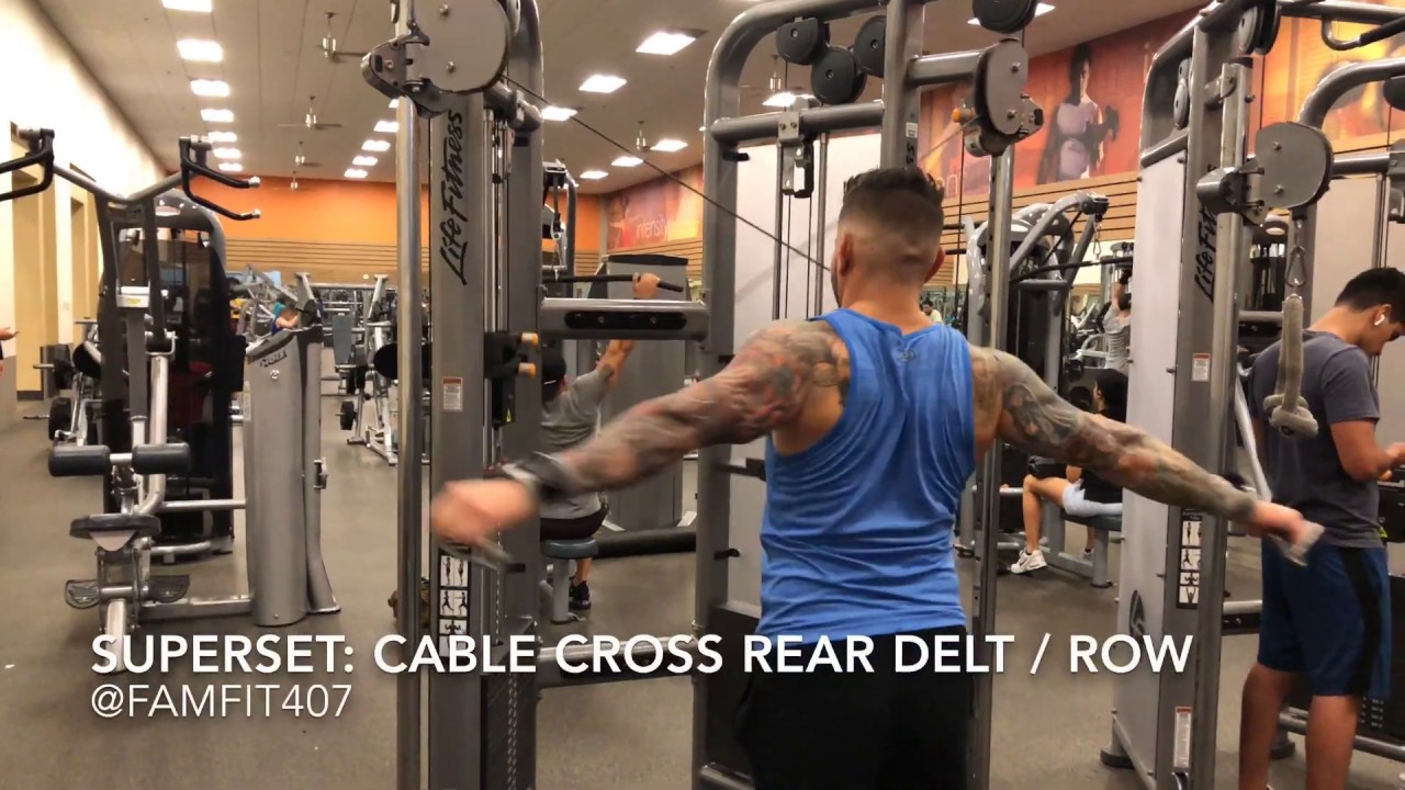 Superset Cable Crossover Rear Delt / Row YouTube