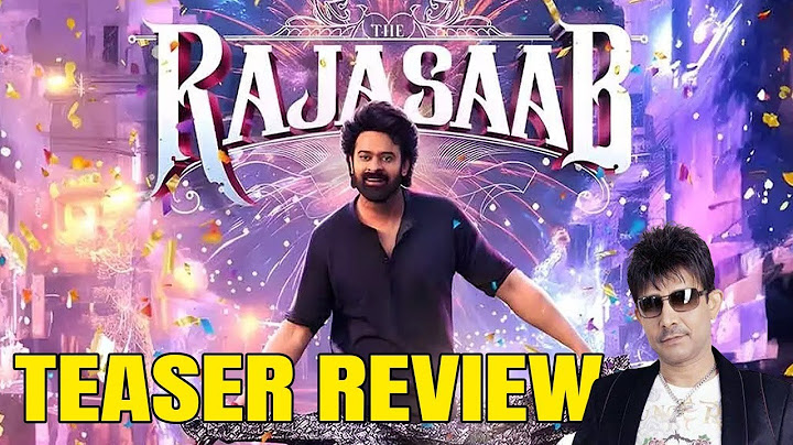 RAJASAAB MOVIE TEASER REVIEW | KRK #krk #krkmoviereview #rajasaabmovie #rajasaabteaser #krkreview