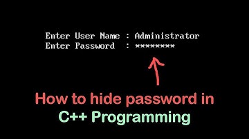How to input password in c++ program | C++ Programming Tutorial for Beginner