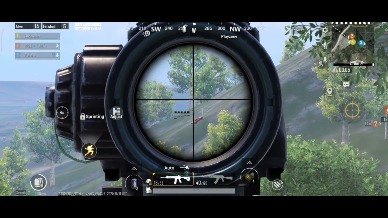 350m M416 + 6x zero recoil spray 🔥