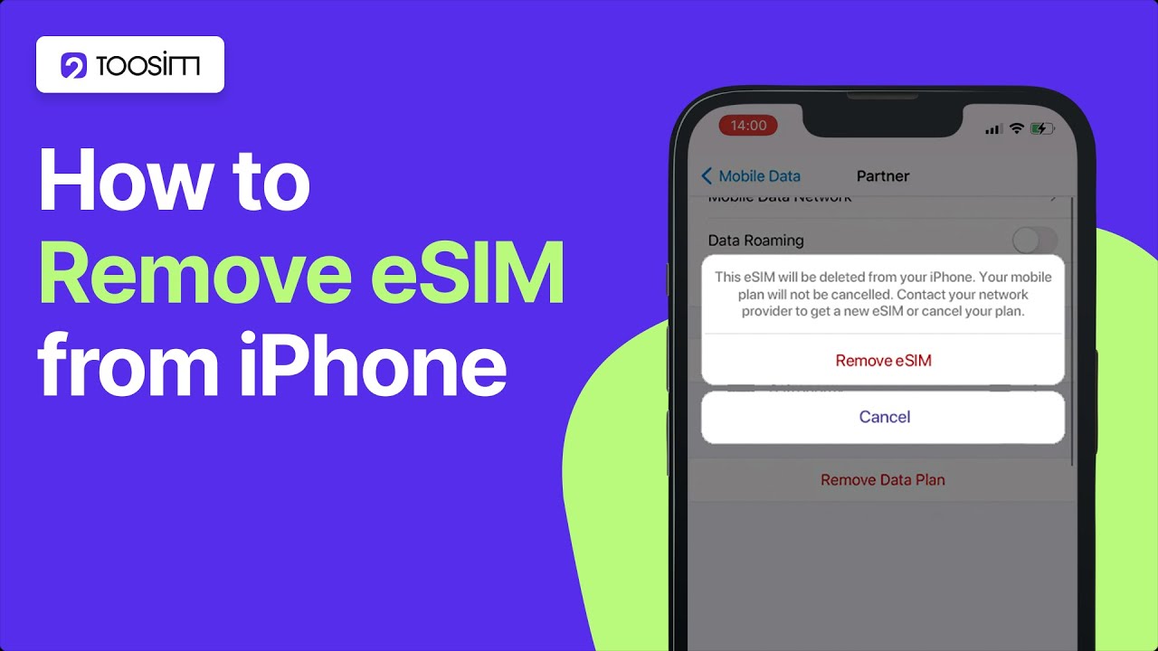 How to remove an eSIM from iPhone | TooSIM