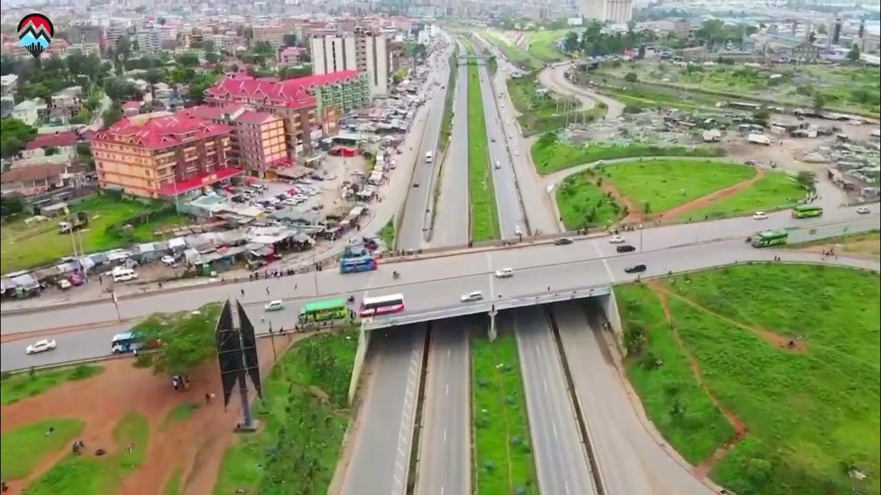 Aerial View Donholm Jogoo Rd interchange OUTERING ROAD KENYA YouTube