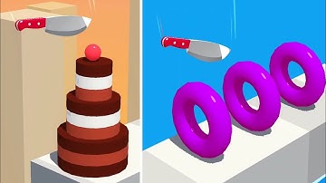 Slice It All Gameplay! Satisfying and Relaxing ASMR Slicing Video