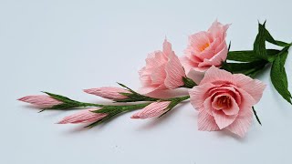 How To Make Easy Paper Flower #12 / Paper Flower / Góc nhỏ Handmade