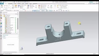 Siemens NX: Base of Plumer block assembly