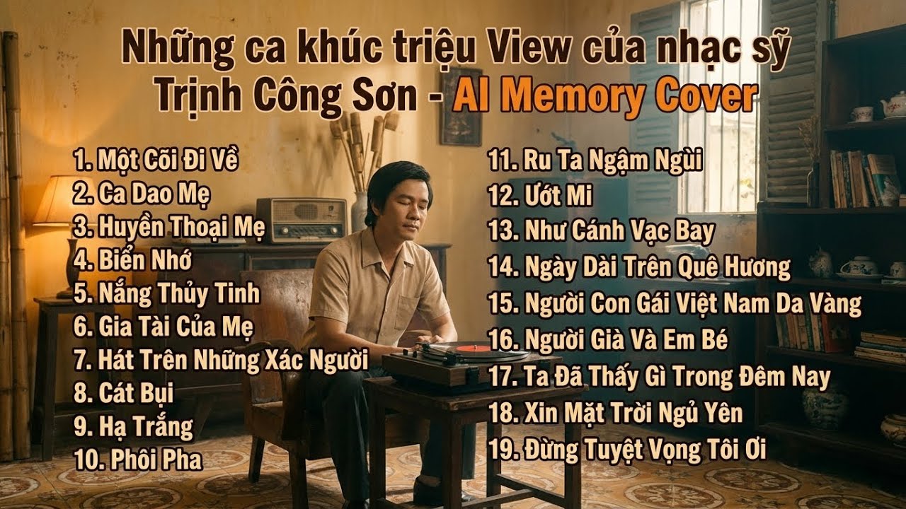Tuyển Chọn 19 Ca Khúc Hay Nhất Của Trịnh Công Sơn | Phiên Bản AI Rock Ballad Gây Nghiện