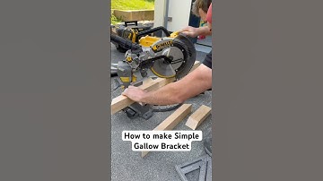 How to make wooden gallows brackets for heavy Duty garage shelving#carpentry #woodwork#carpenter#diy