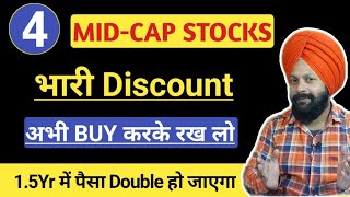 Best 4 Midcap Stocks to Buy Now | Top 4 Midcap Stocks for 2024 | Strong Portfolio Stocks 2024