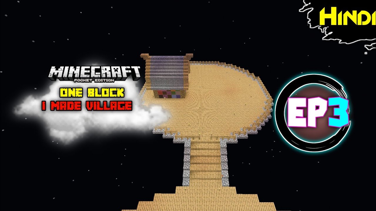 Minecraft PE one block survival Ep3 in Hindi | Shailesh gaming - YouTube