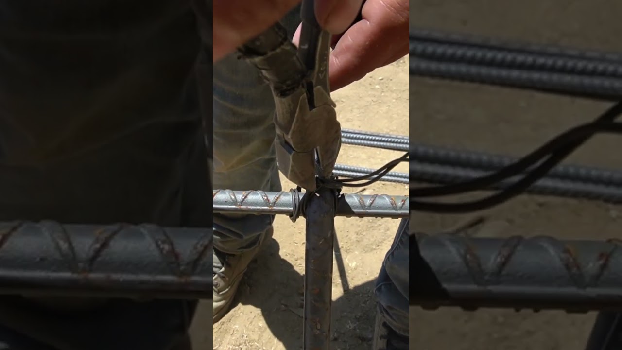 This Is How A Concrete Man Ties Rebar! Rod Buster Style!