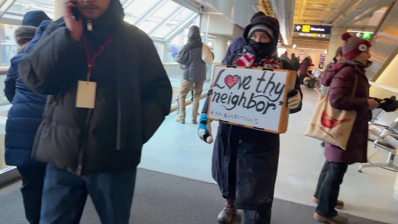 LIVE: Anti-ICE Protesters at Minneapolis-St. Paul International Airport