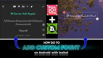 HOW DO TO ADD CUSTOM FOUNT IN INSHOT||HOW DO ADD URDU FOUNT IN  INSHOT ||WITH HAZI RAJ TEC🥀❣️