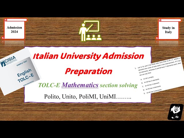 Tolc-e practise problem solving, Math, part-1 (Study in Italy 2024)  #italianuniversity #tolcexam 