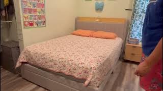 GarveeHome Upholstered Bed Frame with Storage