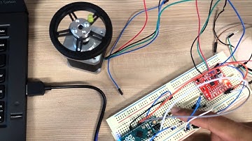 Stepper Motor with two buttons