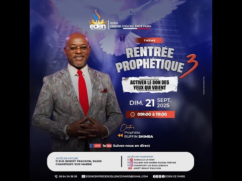 RENTREE PROPHETIQUE ACTIVER LE DONS DES YEUX QUI VOIENT