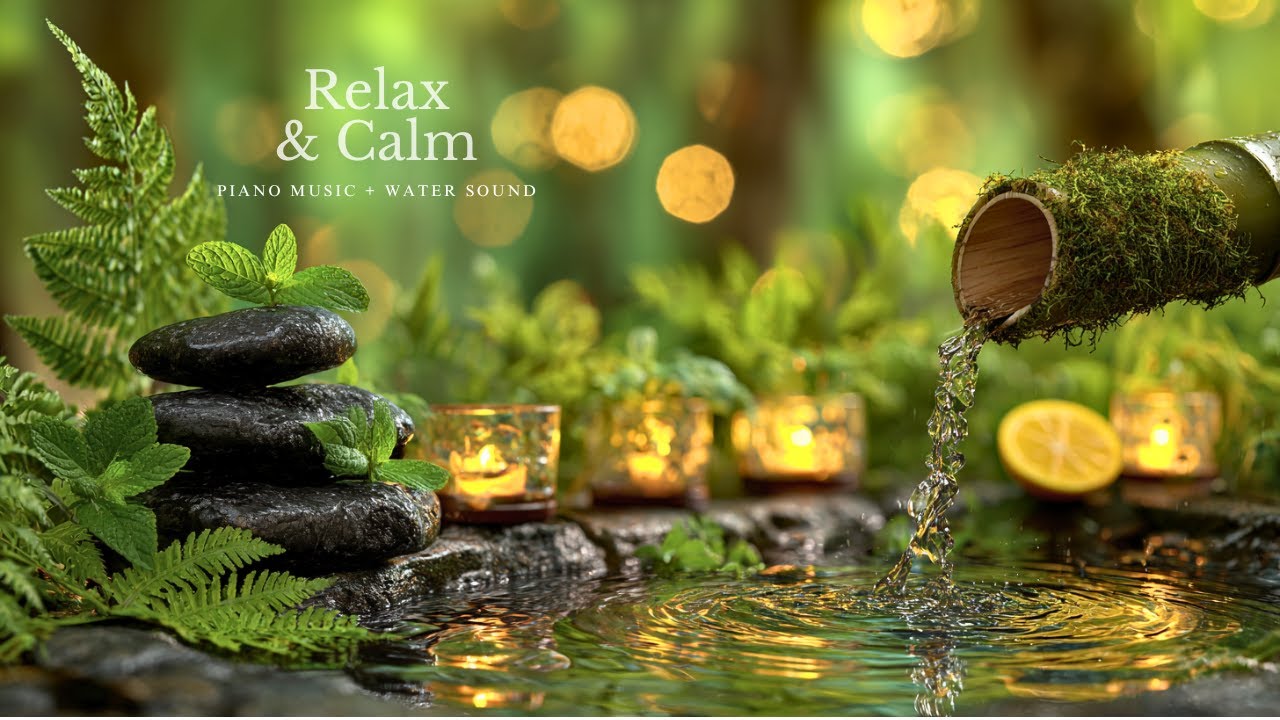 Relaxing Music Sleep for Healing + Water Sounds 🌿 Calming Music, Stress Relief, Relax Mind and Body