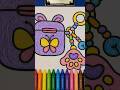 Coloring Accessories #bag #house #coloringbook #shorts #usa #satisfying #drawing