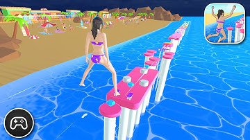 Hopscotch Run - Gameplay Walkthrough Part 6 - Survival Game Levels 36-40 (iOS, Android)