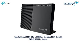 Türk Telekom / TP-Link AC1200 VC220-G3u Modem Router Hızlı Kurulum Videosu