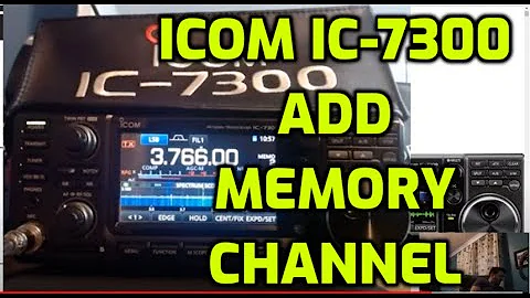 Icom IC-7300  Memory channel  (How to add)