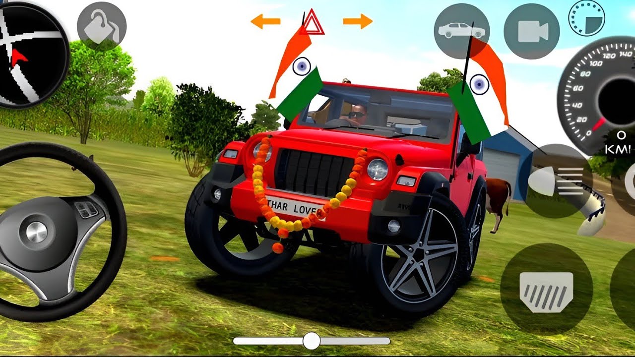 Indian modified Thar Game live |off-road king indian car simulator ? 2026 ya accident machine #game