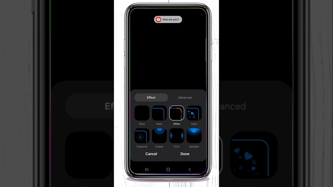 Samsung S24 FE Lighting Effect Hidden Notification Popup Feature! 