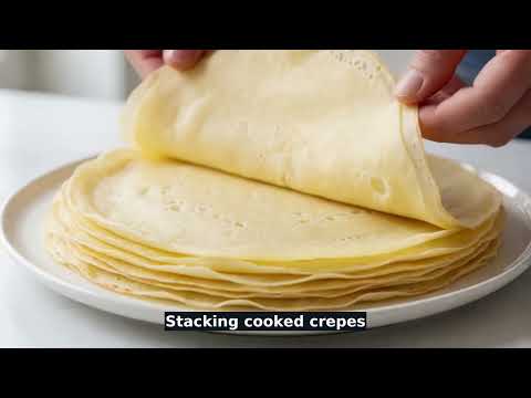Savory Ham, Spinach & Mushroom Crepes recipe video thumbnail