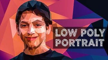 Low Poly Portrait effect - Photoshop Tutorial | Polygonal portrait