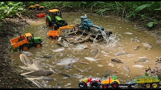 DIY Toy Tractor Fishing Experiment – Real Catch with Mini Water Power!