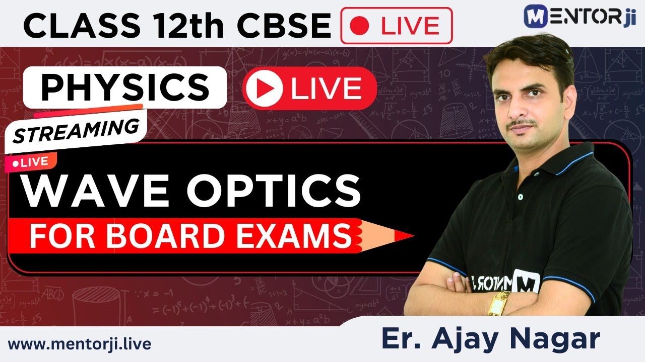 Wave Optics Class 12 CBSE Board Exam | NCERT Important Questions | Er ...