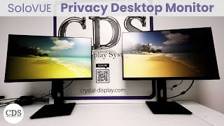 SoloVUE Privacy Filter Desktop Monitors