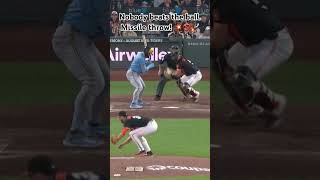 Missile Throw Catches Runner Stealing! 🚀⚾ | Nobody Beats the Ball”#viral #viralvideo #viralshorts