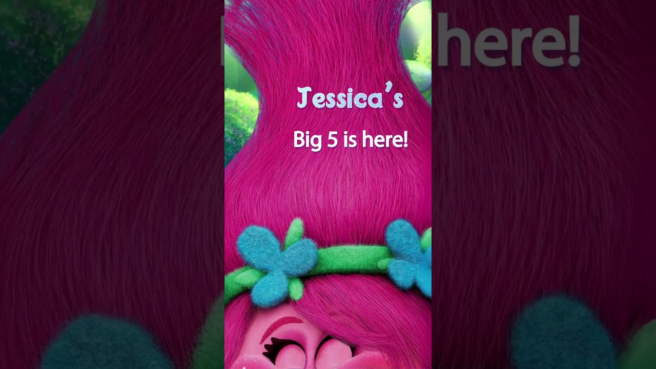 Trolls Theme Digital Birthday Video Invitation