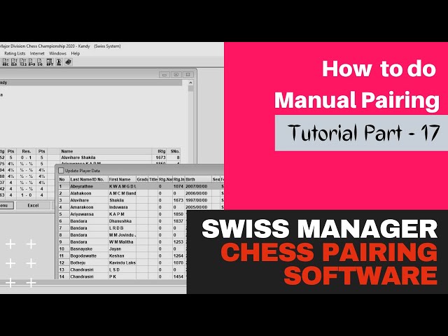 Swiss Manager How To Delete a Tournament On chess results com 