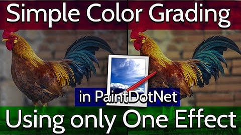 Simple Color Grading Using One Effect in PaintDotNet