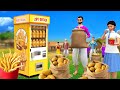     french fries potato chips atm comedys  hindi kahaniya stories  maa maa tv