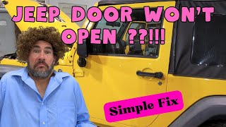 jeep wrangler door latch problem (push button won't let me in!!!) by The Joy of Wrenching 956 views 5 months ago 4 minutes, 6 seconds