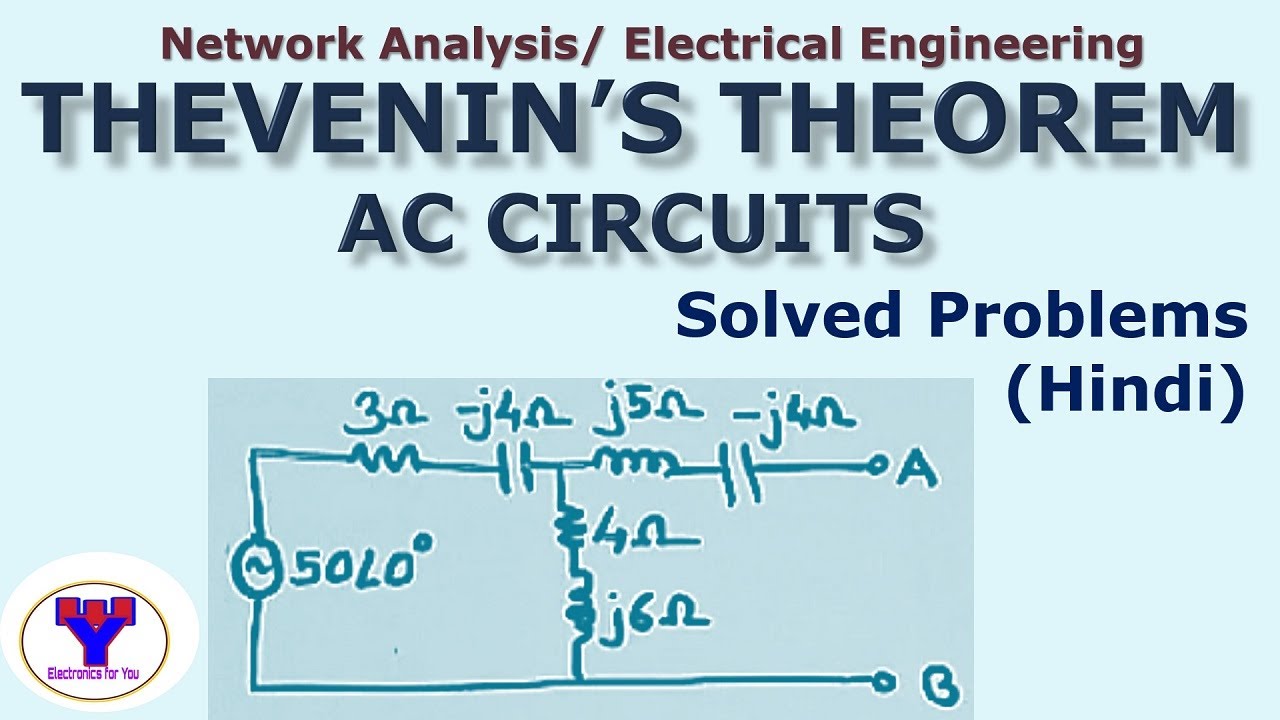 Thevenin's Theorem for AC circuit in Hindi | Solved problems - YouTube